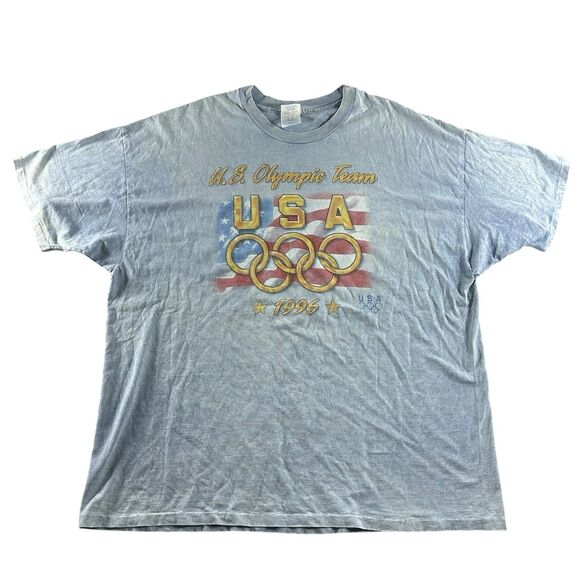 Vintage 1996 US Olympic Team Graphic Shirt Men’s XXL Tie Dye USA Summer - Picture 2 of 13